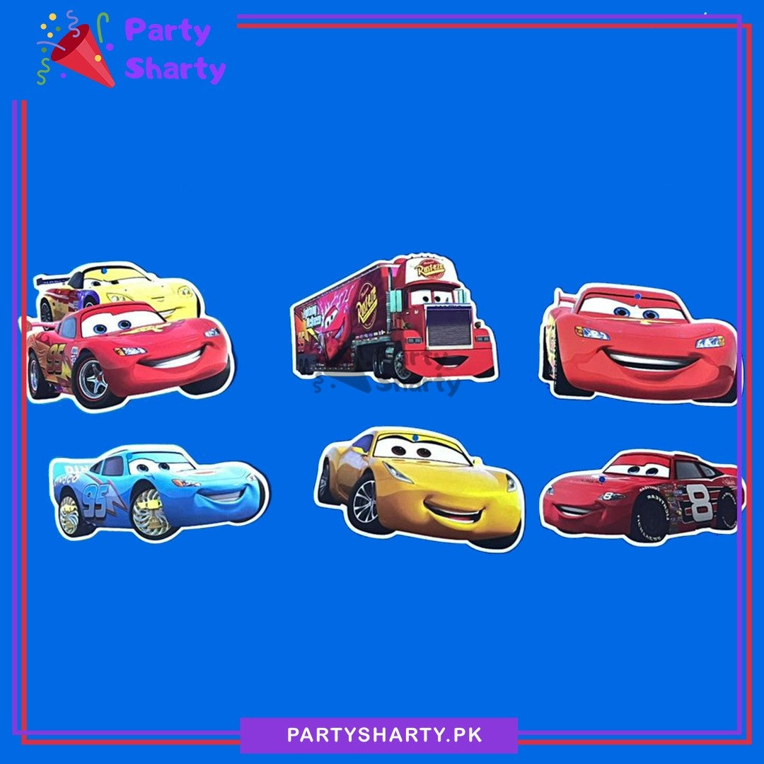 Lightning McQueen Car Theme Swirls For Mc Queen Theme Birthday Party Decoration