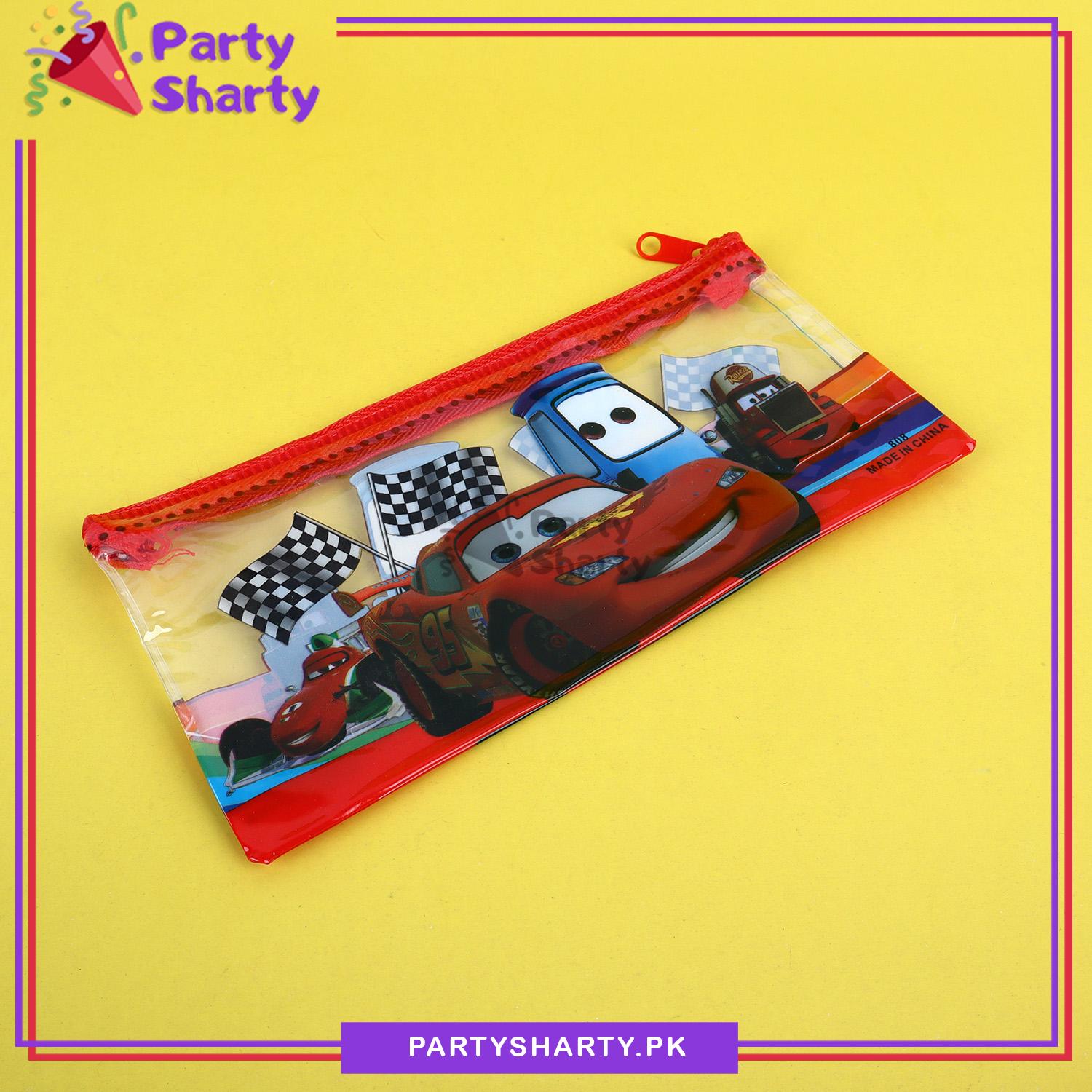 Small Lightning Mcqueen Theme Character Pouch for Birthday Gift and School Going Kids