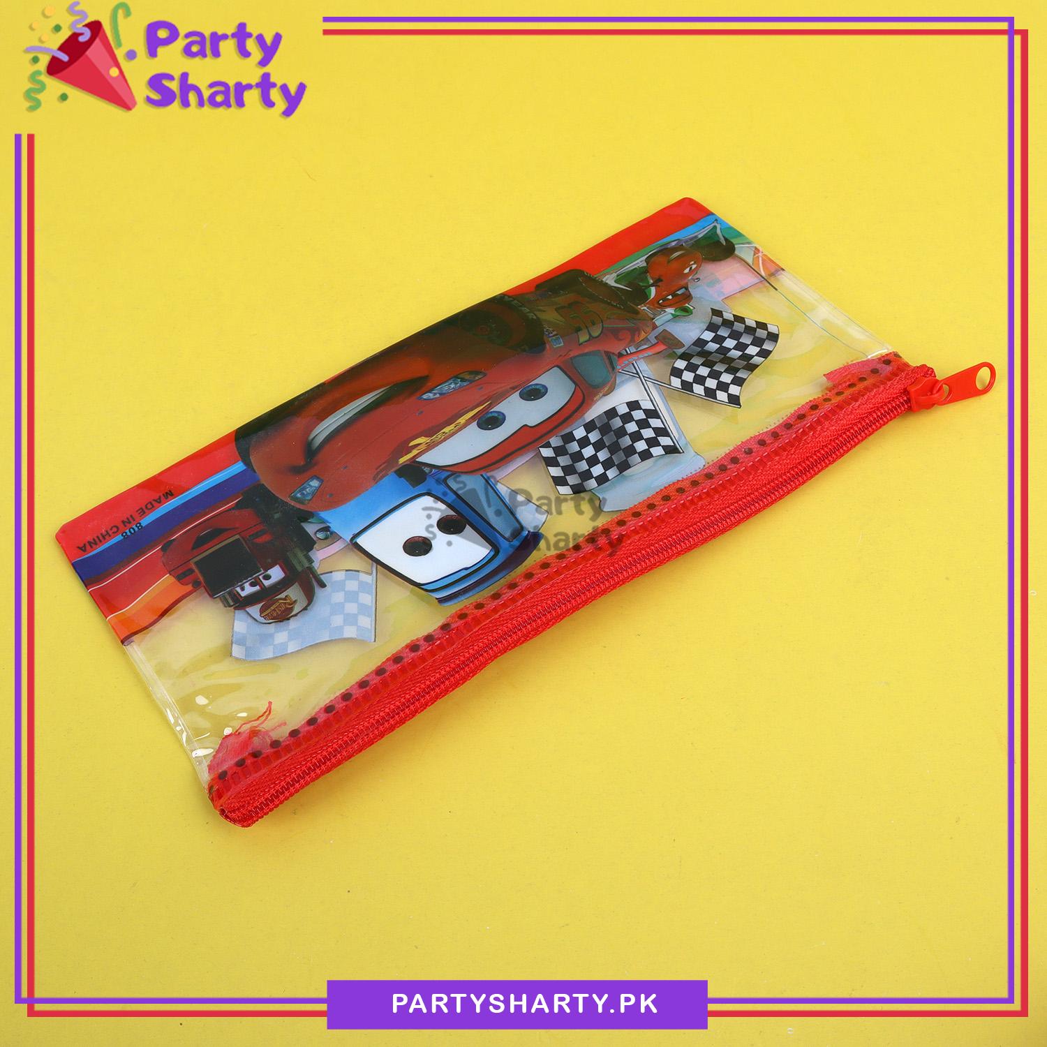 Small Lightning Mcqueen Theme Character Pouch for Birthday Gift and School Going Kids