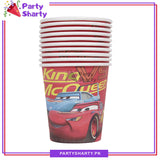 D-1 Lightning McQueen Theme Birthday Party Paper Cups / Glass For Themed Based Party Supplies and Decorations