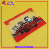 A5 Size Lightning Mcqueen Theme Character Pouch for Birthday Gift and School Going Kids