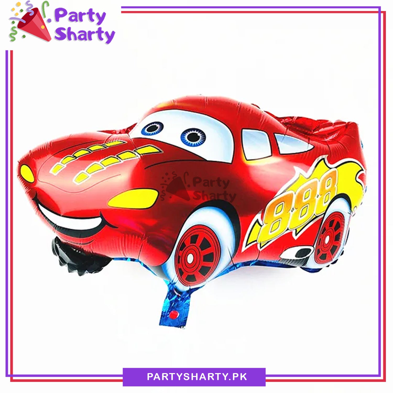Mcqueen Car Shaped Foil Balloons For McQueen Car Theme Birthday Party Decoration and Celebration