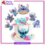 Lilo & Stitch Theme Cake Topper Set of 6 for Lilo & Stitch Theme Birthday Decoration and Celebration