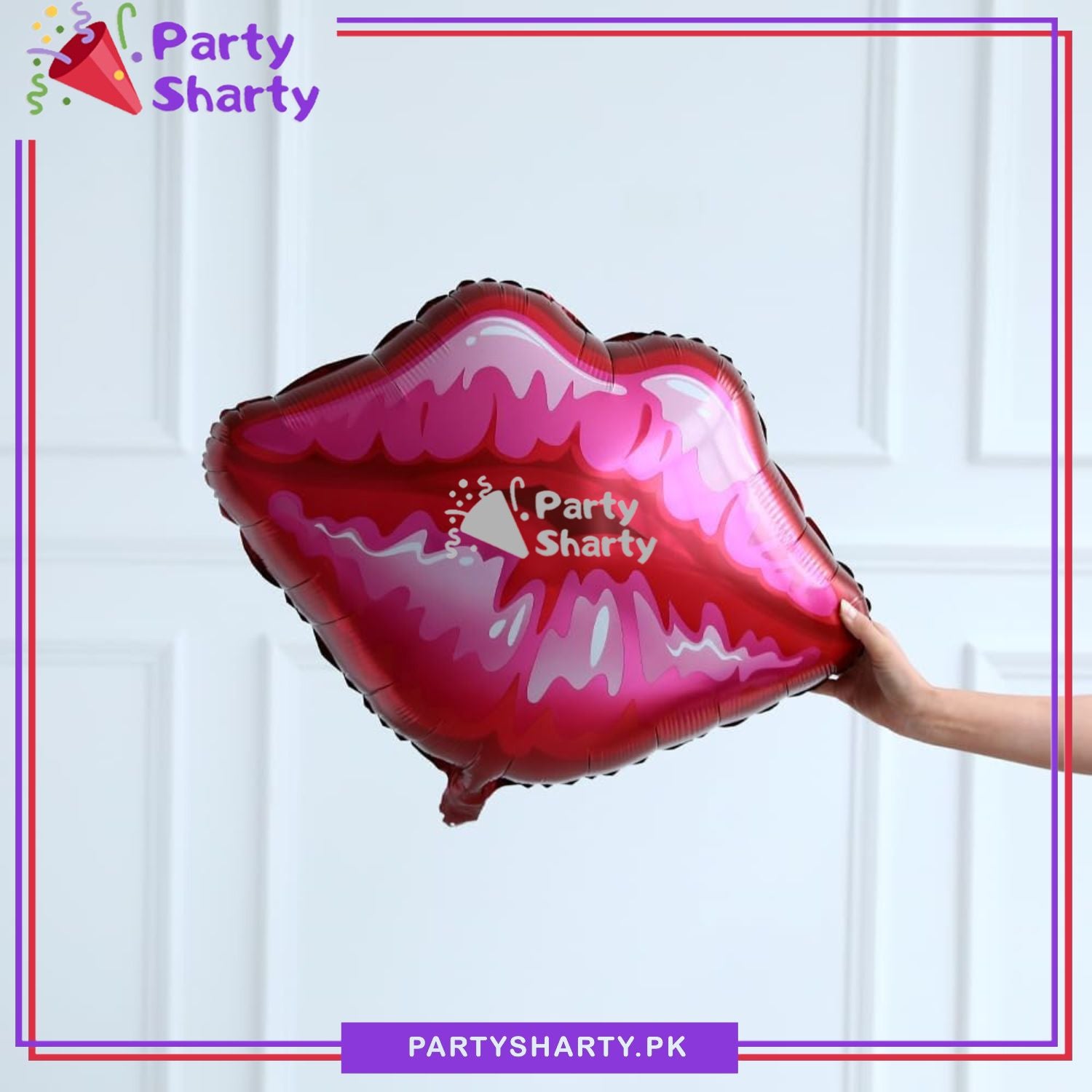 Lips Shaped Foil Balloon for Birthday Valentines Wedding Bridal Shower Themed Party Balloons
