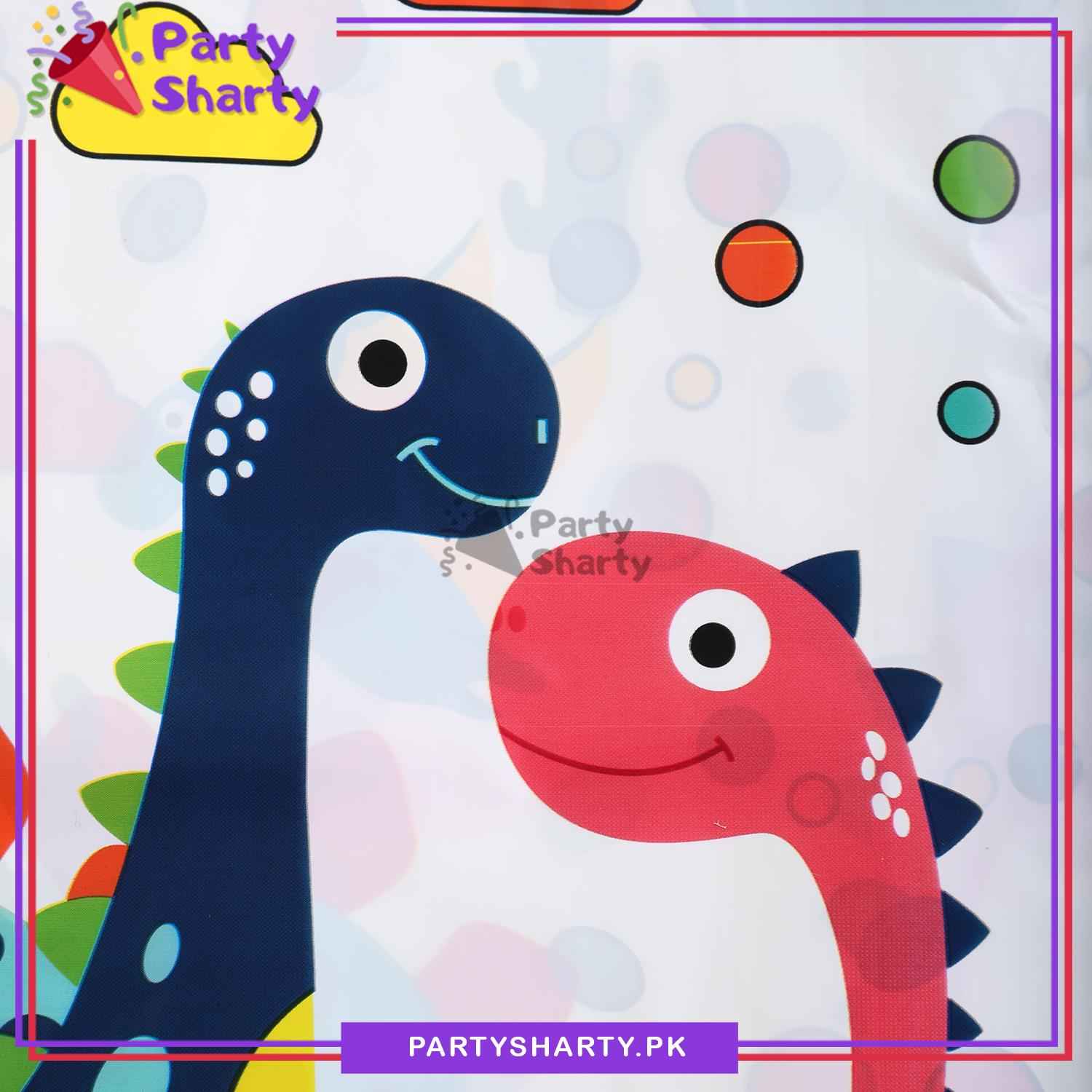 Little Dino Theme Table Cover for Birthday Party and Decoration