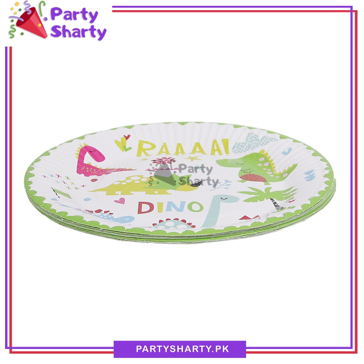 Little Dino Theme Party Disposable Paper Plates for Dinosaur Theme Party and Decoration
