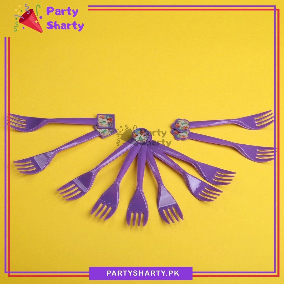 Ariel Mermaid 10pcs Cutlery Set (Spoon, Fork & Knife) for Mermaid Theme Birthday Table Decoration