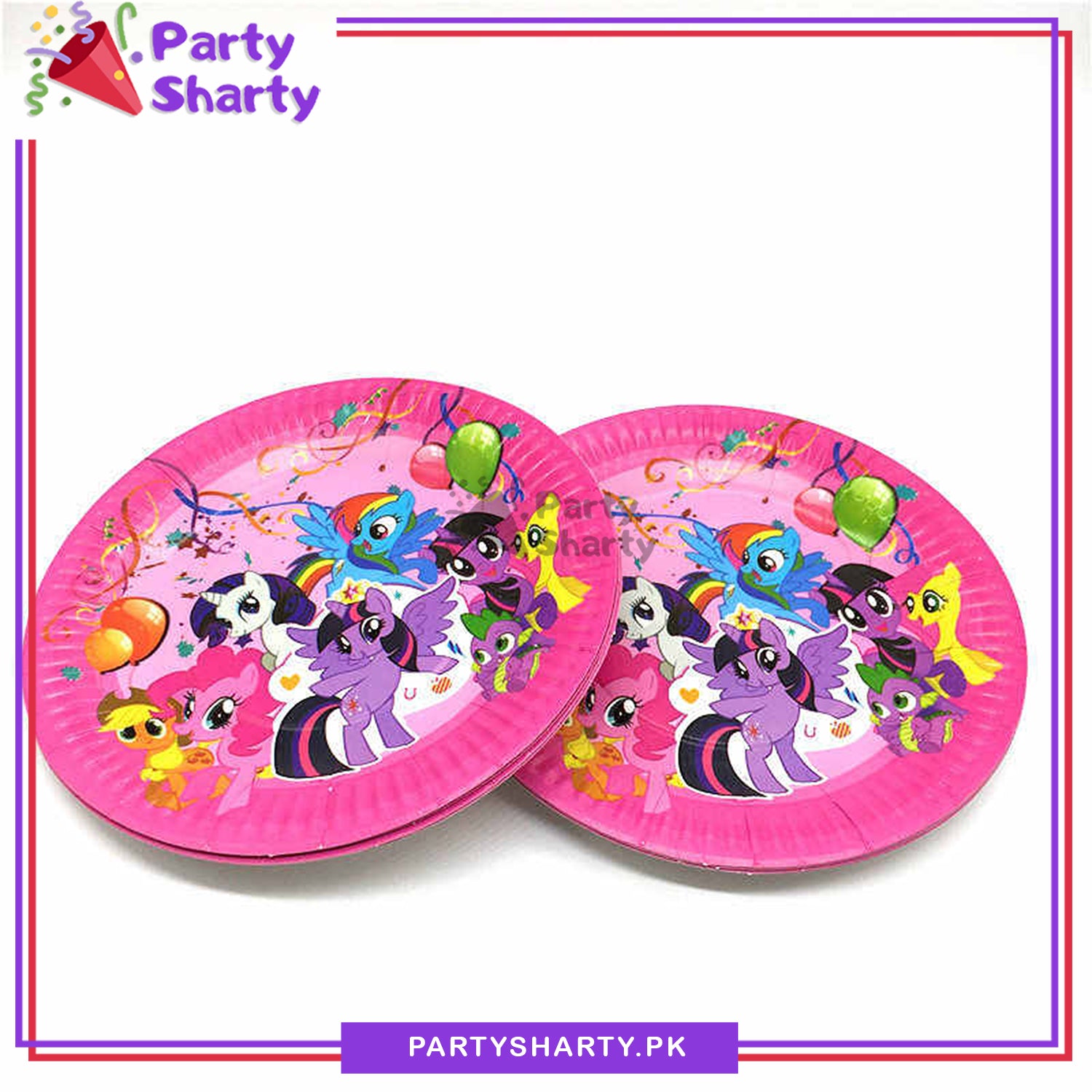 My Little Pony Theme Party Disposable Paper Plates for My Little Pony Theme Party and Decoration