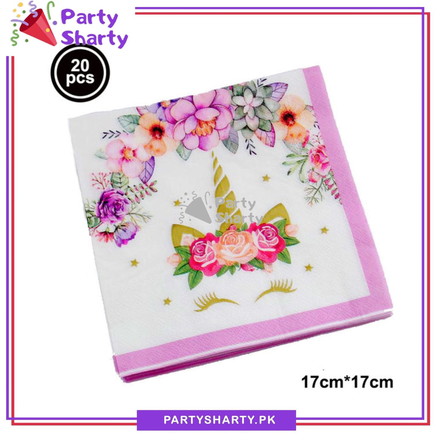 Little Unicorn Paper Napkins For Unicorn Birthday Theme Party and Decoration