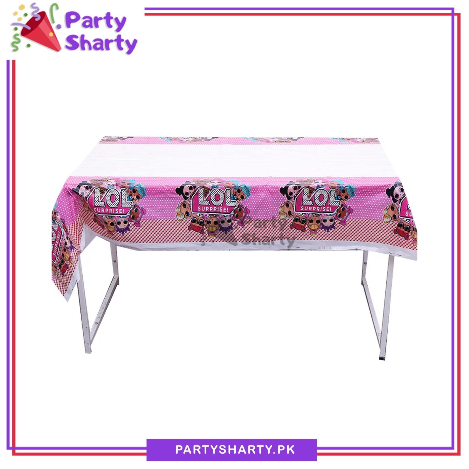 LOL Doll Party Theme Table Cover for Theme Party Table Decoration
