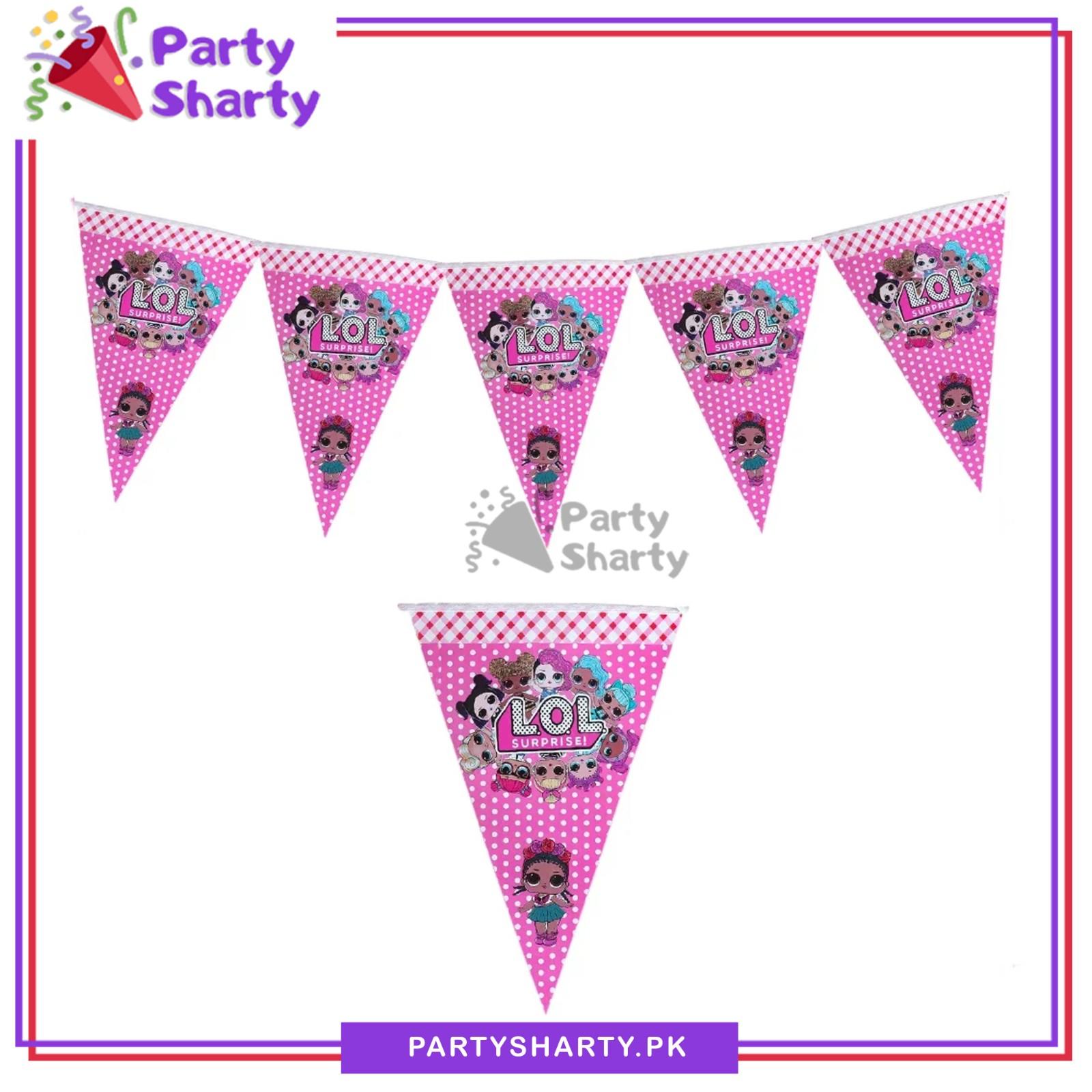 LOL Doll Theme Party Flags Bunting for Theme Decoration & Celebrations