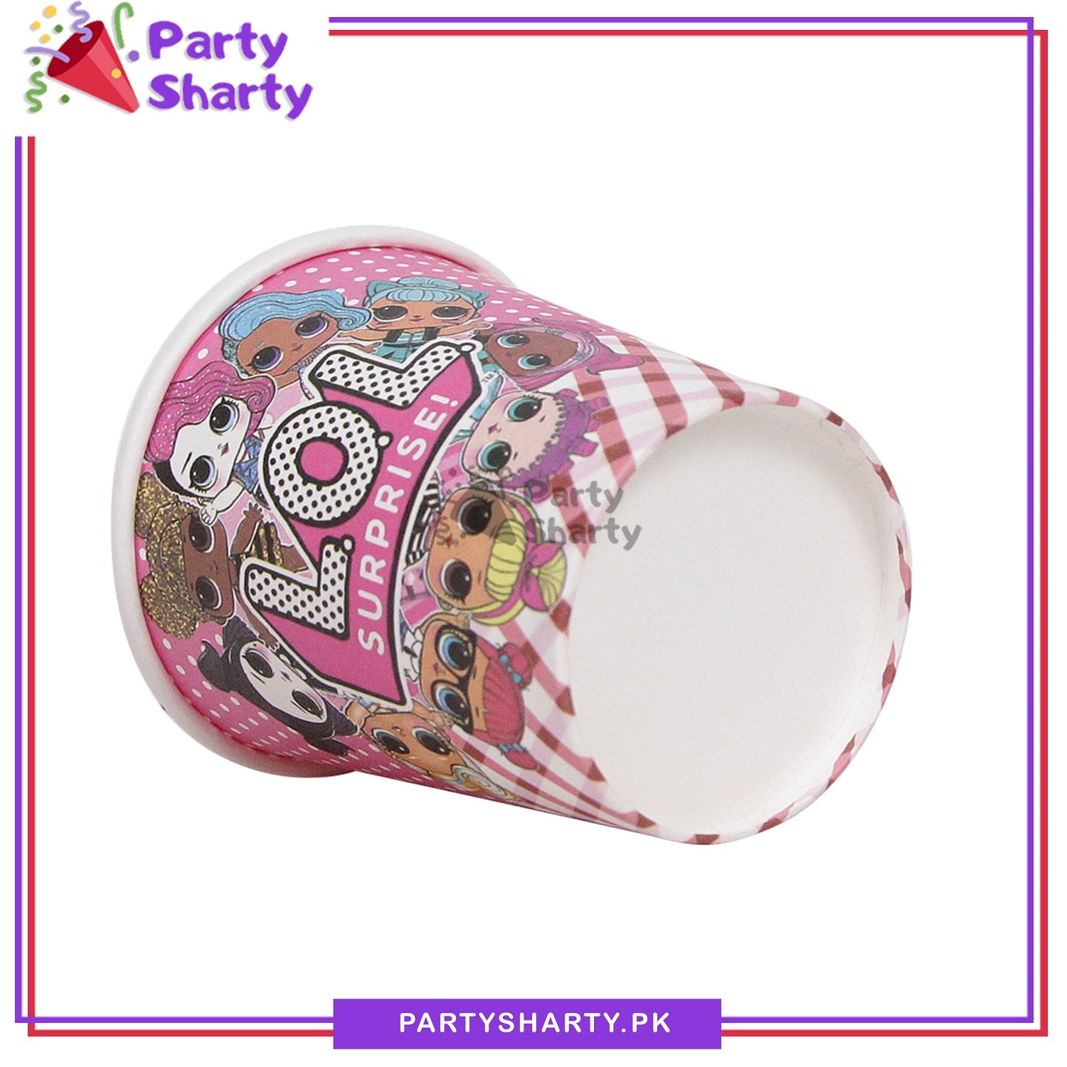 Lol Doll Theme Birthday Party Paper Cups / Glass For Themed Based Party Supplies and Decorations