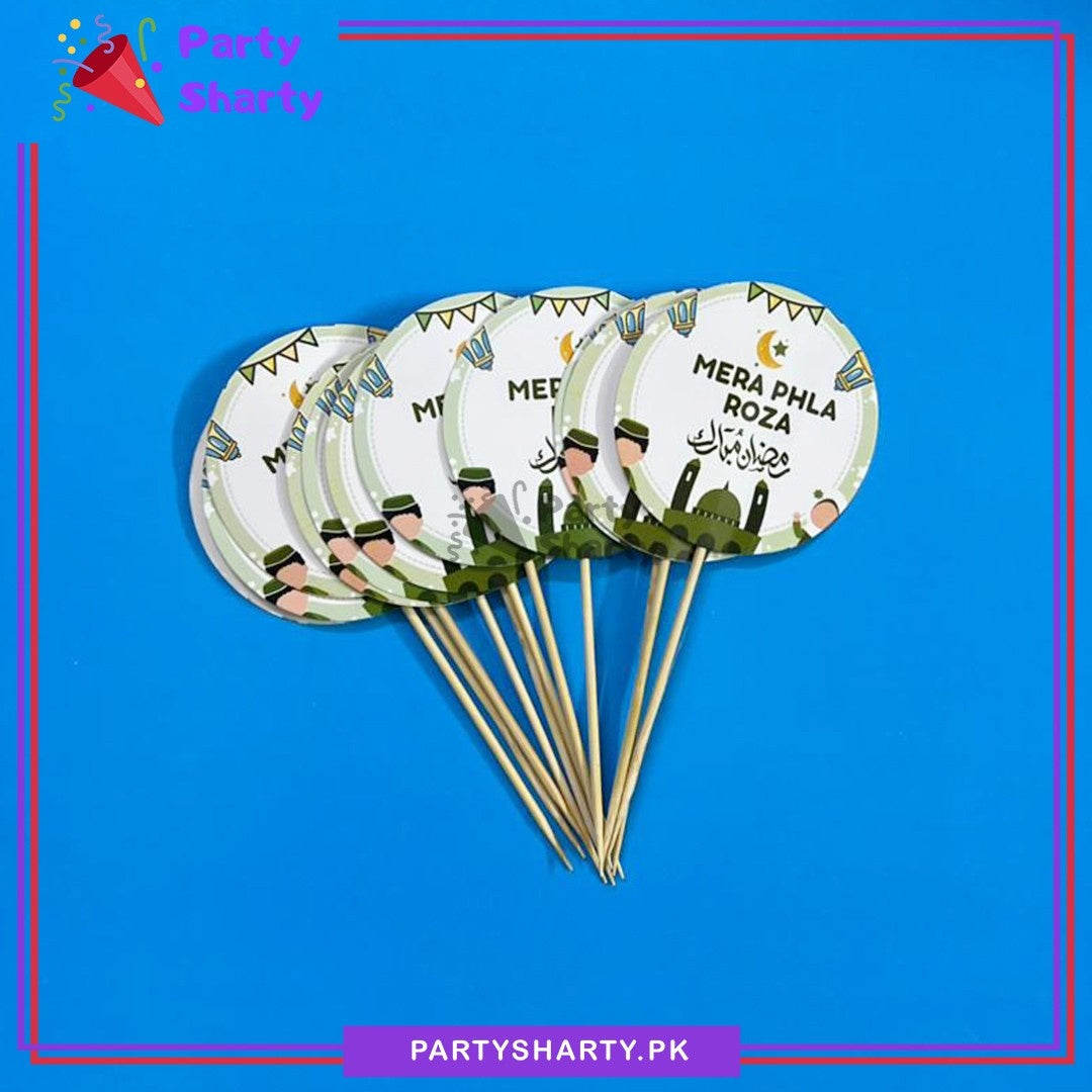 MERA PHELA ROZA Cup Cake / Mithai Toppers For Roza Kushai Decoration & Celebration