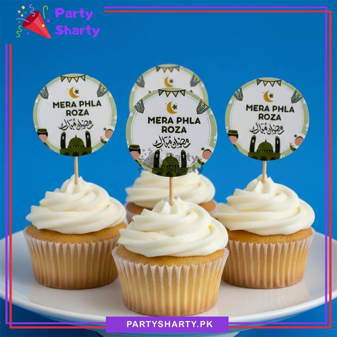 MERA PHELA ROZA Cup Cake / Mithai Toppers For Roza Kushai Decoration & Celebration
