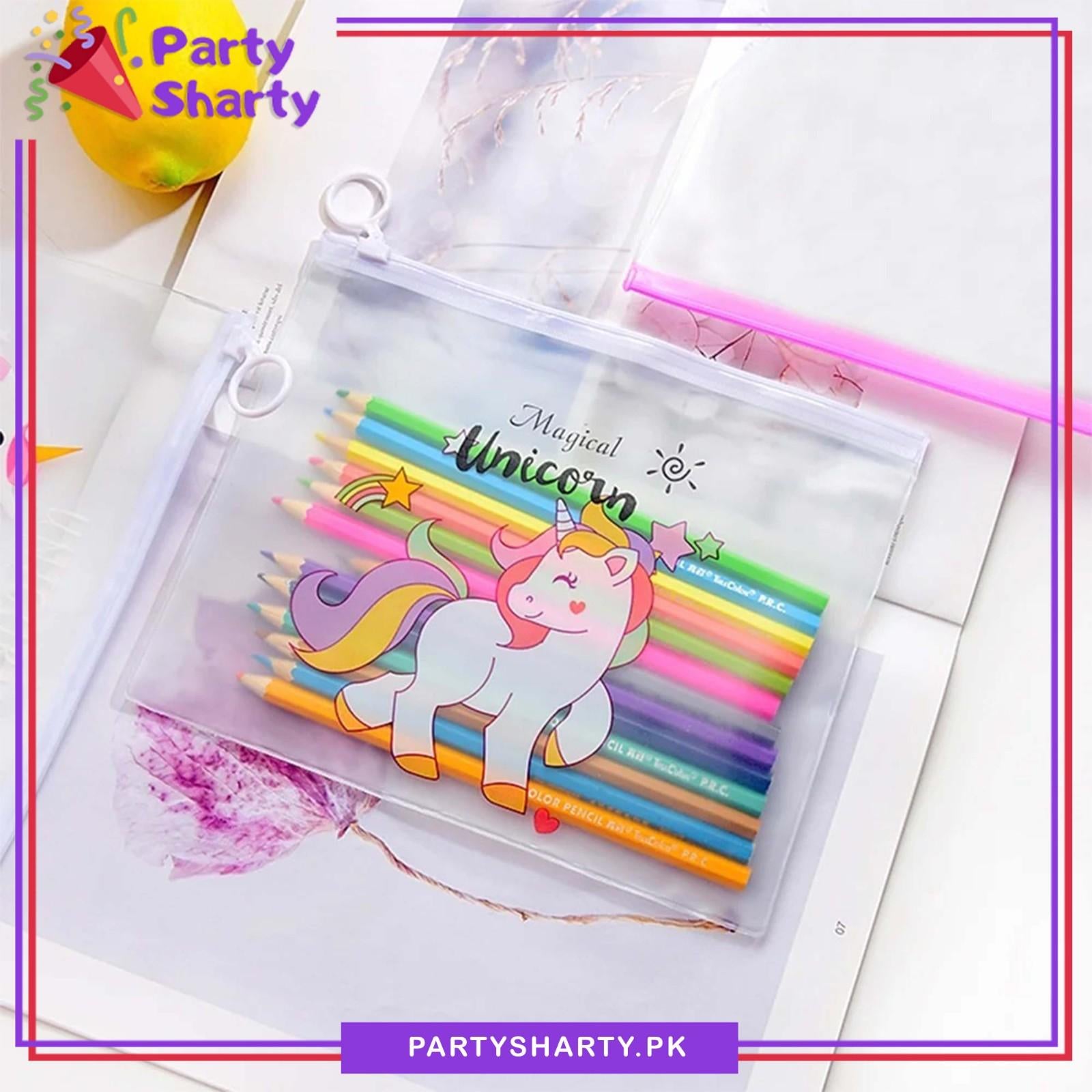 Magical Unicorn Theme Character Pouch for Birthday Gift and School Going Kids