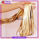 Fringes / Foil Curtains Best for Back Drop Wall Decoration for Birthday and Parties Celebration