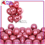 Metallic Chrome Balloons (Pack of 25) For Birthday, Wedding, Anniversary, Baby Shower Party Decoration