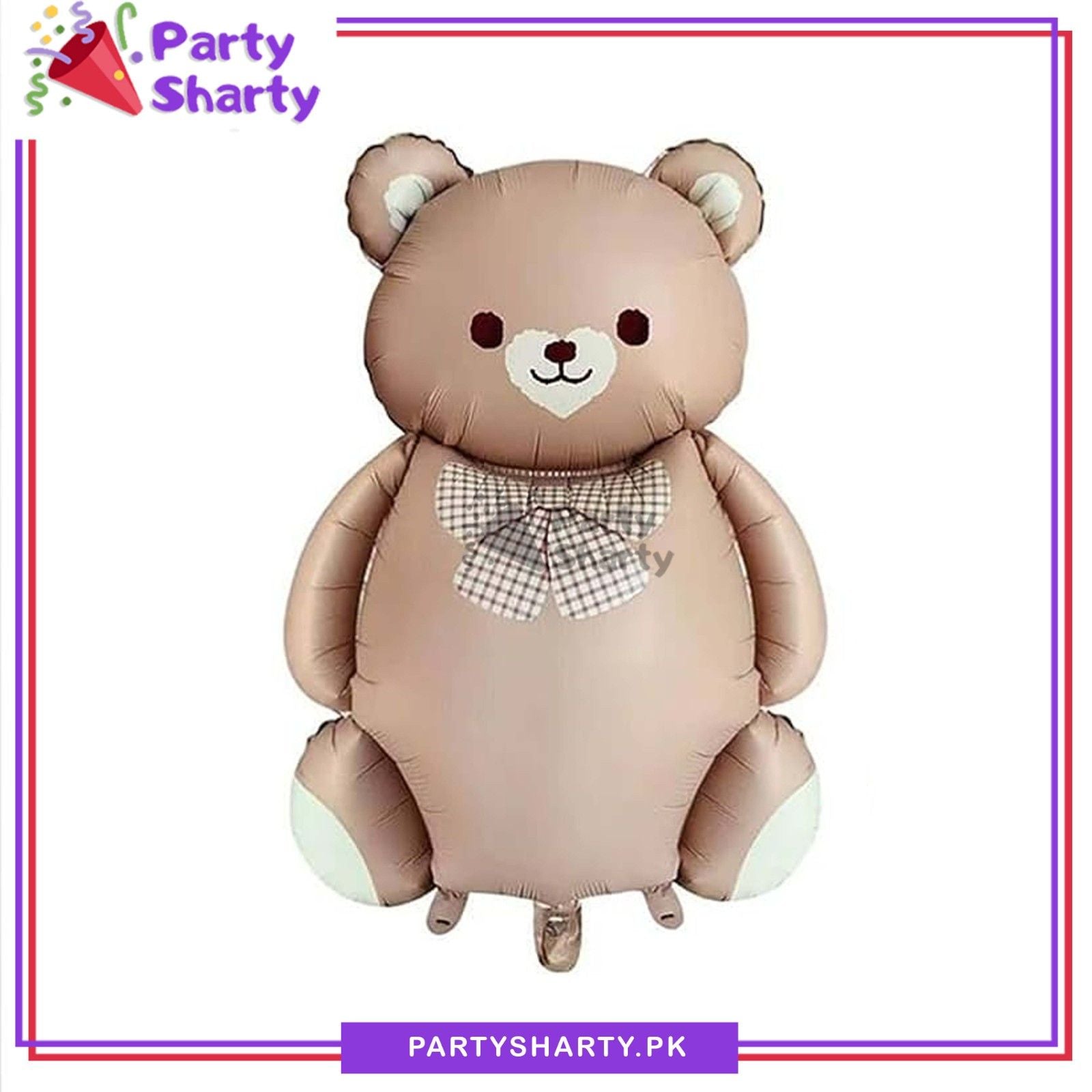 Matte Brown Color Vintage Teddy Bear Foil Balloon For Teddy Bear Theme Party Decoration And Celebration