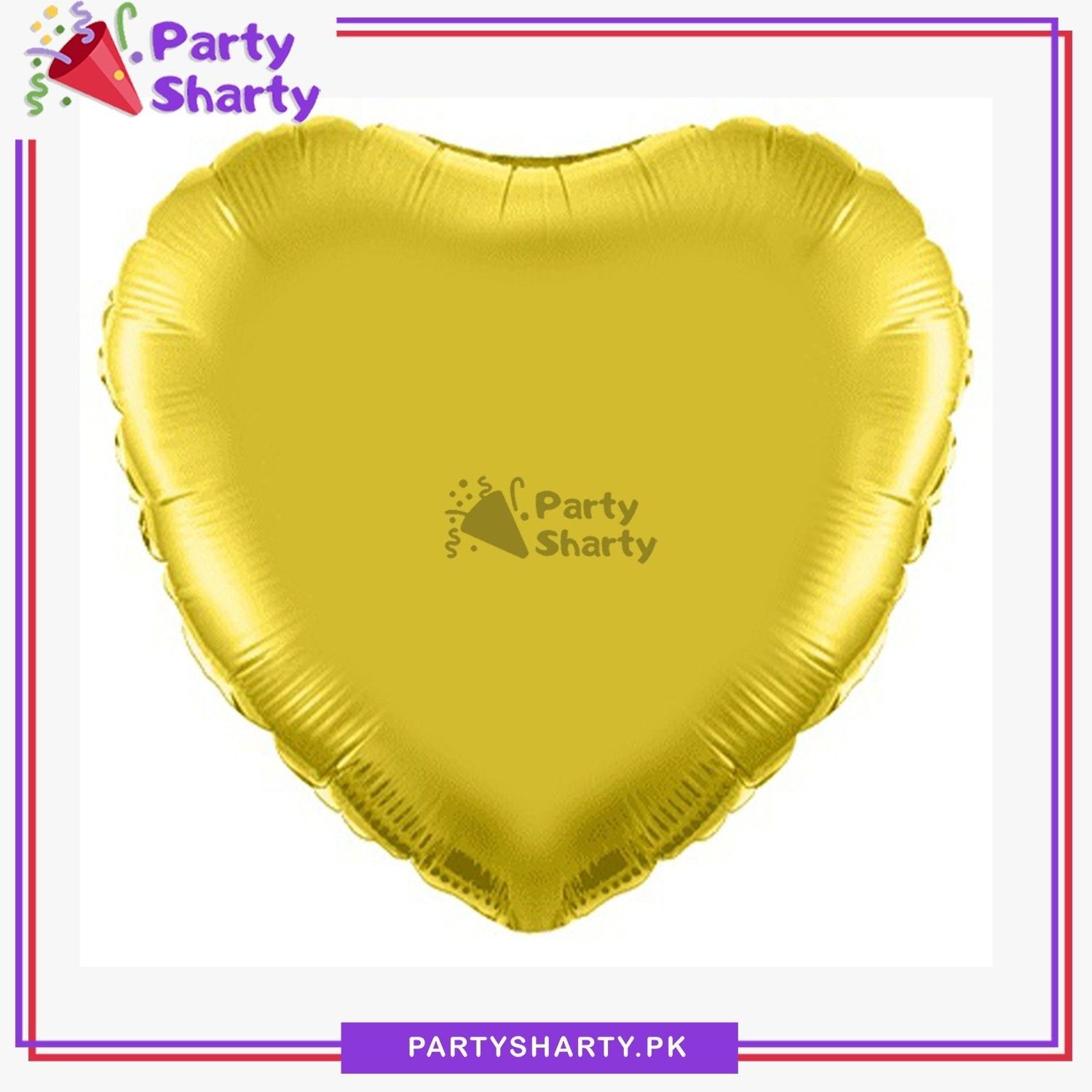Matte Color Heart Foil Balloon For Party & Event Decoration