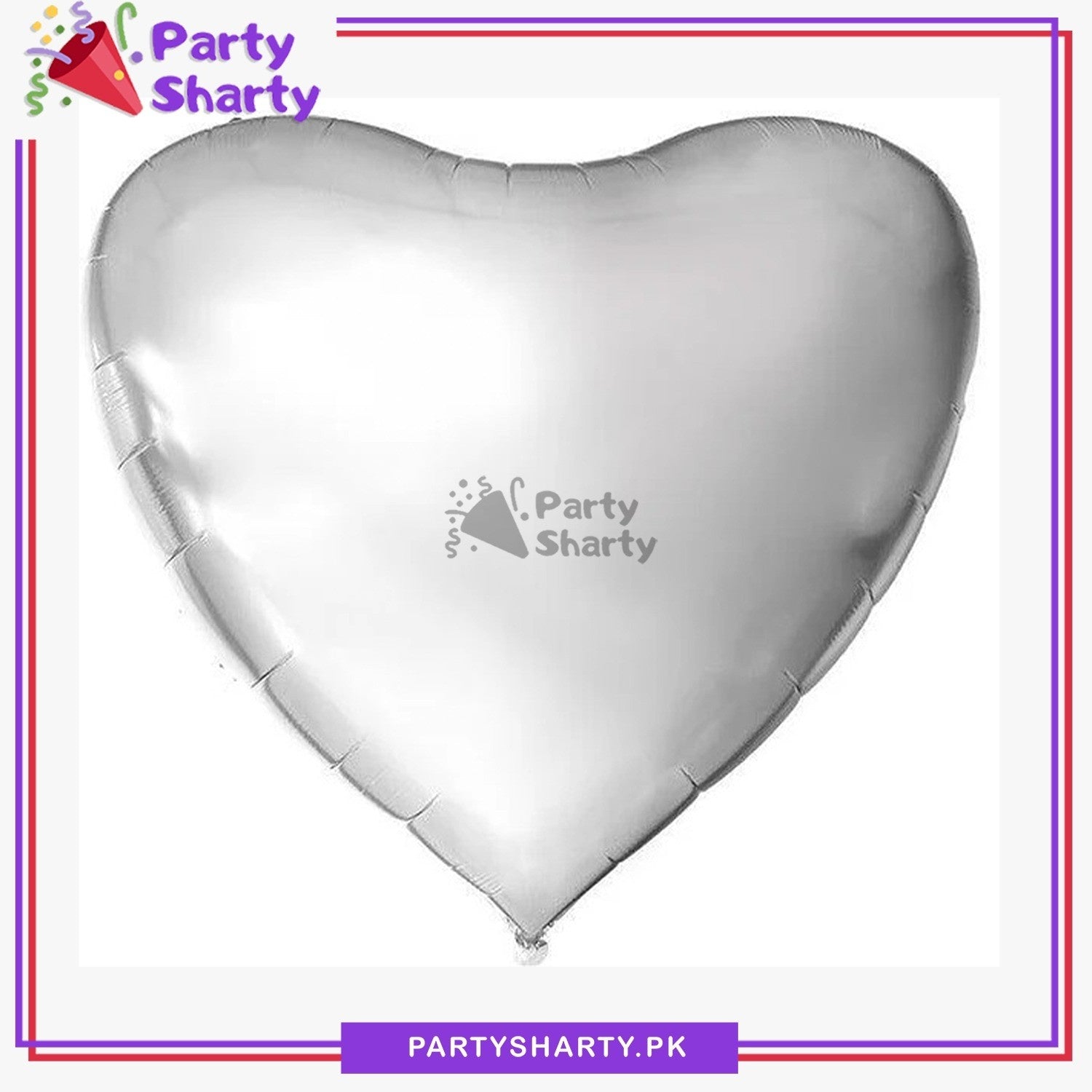 Matte Color Heart Foil Balloon For Party & Event Decoration