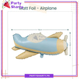 Matte Color Propeller Aircraft Foil Balloons For Aircraft / Space Theme Party and Decoration
