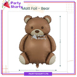 Matte Teddy Bear Foil Balloon For Teddy Bear Theme Party Decoration And Celebration