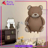 Matte Teddy Bear Foil Balloon For Teddy Bear Theme Party Decoration And Celebration