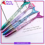 Mermaid Themed Gel Pens Filled with Water and Glitter For Kids / Stationery Sets / Birthday Return Gift Items