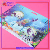 Mermaid Sequin Tail Foil Balloon Set - 5 Pieces For Mermaid & Under the Sea Theme Party and Decoration