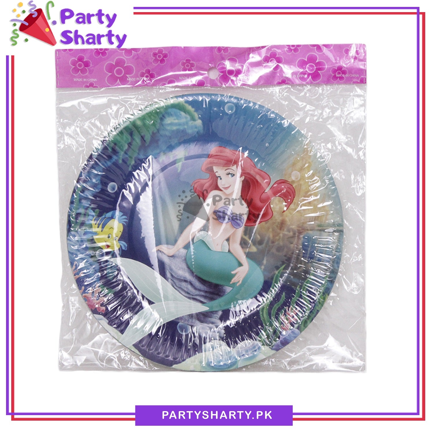 Mermaid Theme Birthday Party Paper Plates For Themed Cake Paper Dessert Party Supplies and Decorations