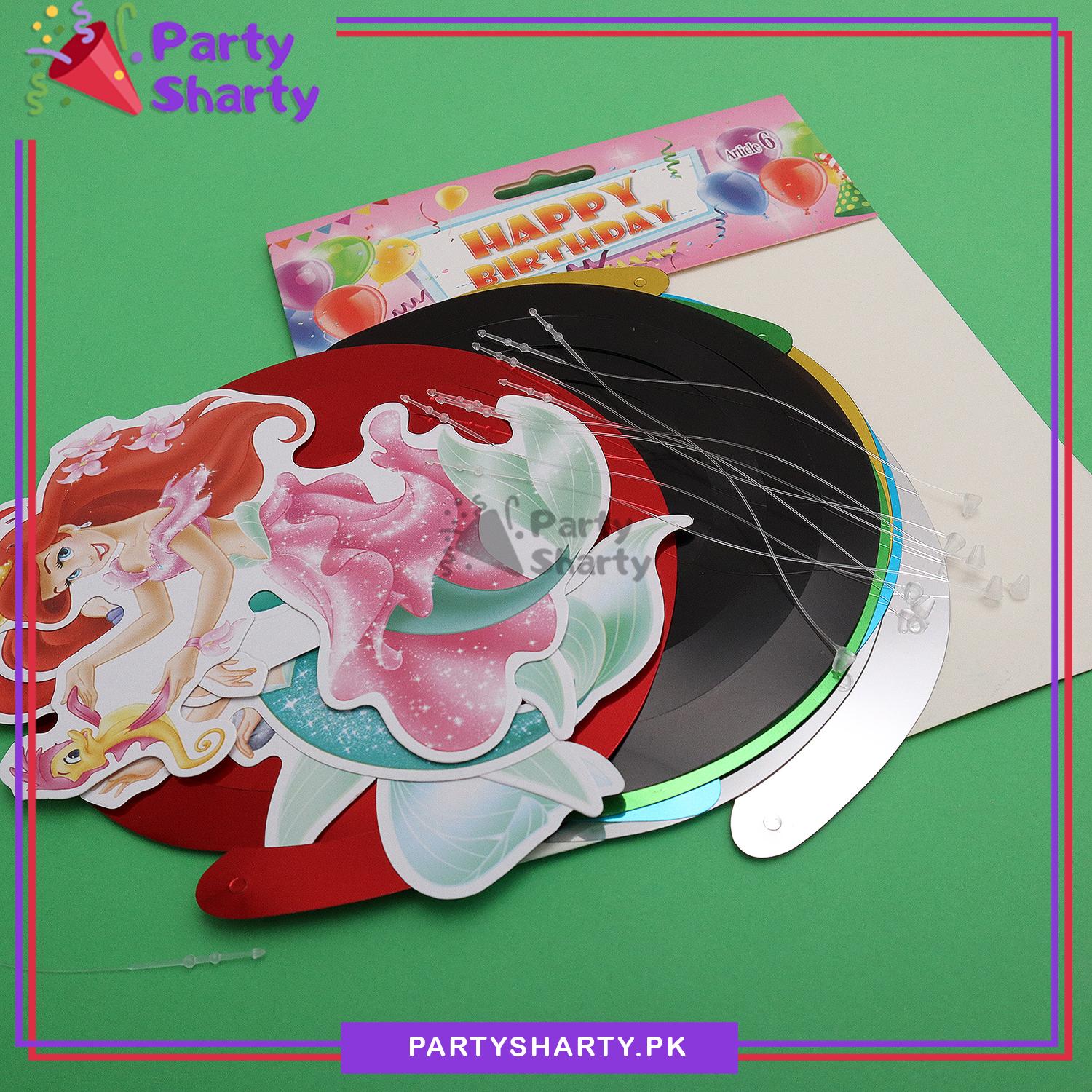 Mermaid Theme Swirls (Pack of 6) For Birthday Party and Decoration