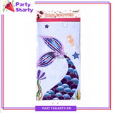 D-2 Mermaid Theme Tail Printed Table Cover for Mermaid Theme Party Decoration & Celebration