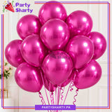 Metallic Chrome Balloons (Pack of 10) For Birthday, Wedding, Anniversary, Baby Shower Party Decoration