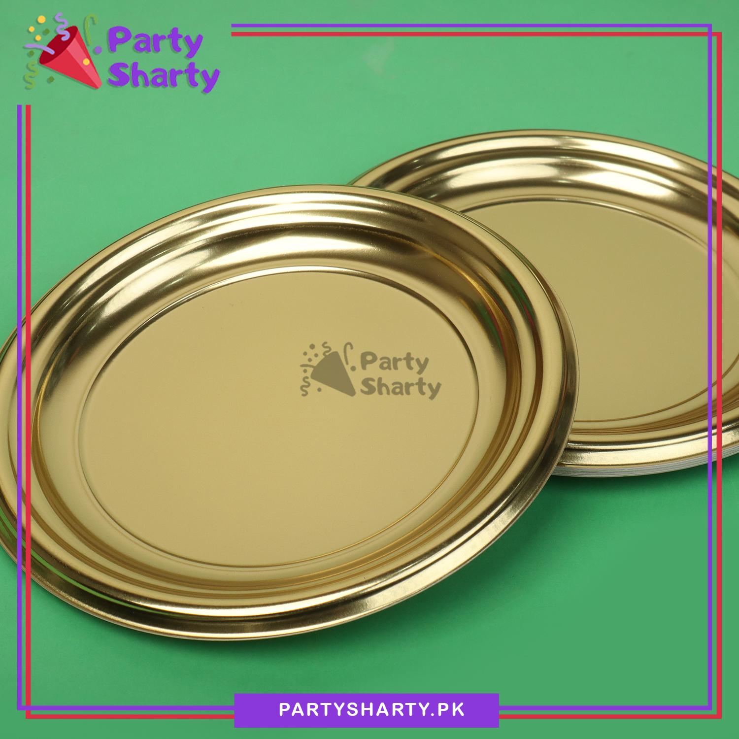 9 inches Plain Solid Color Large Size Plastic Party Plates For Party Event Decoration & Celebration