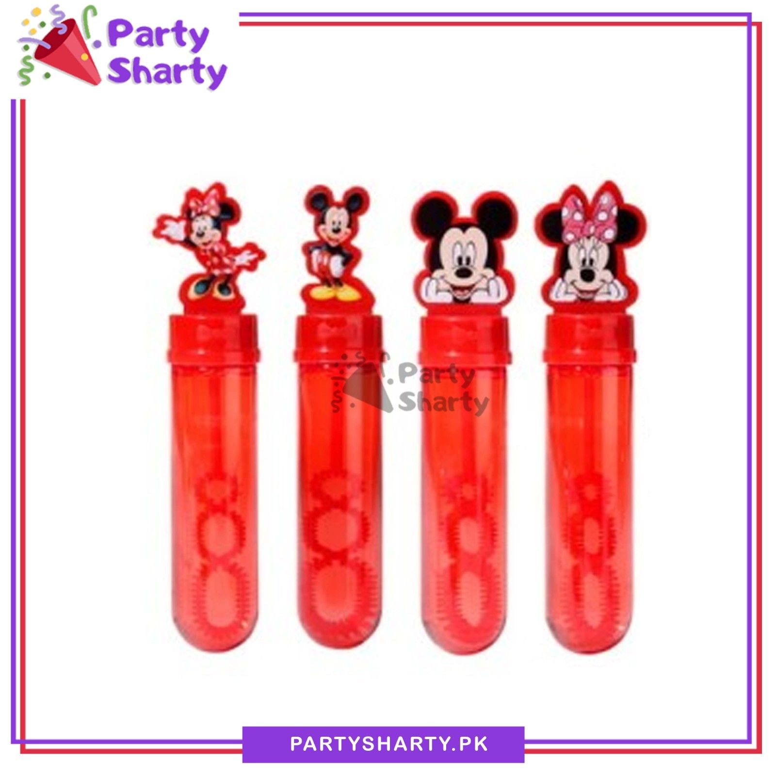 1pc Mickey Mouse / Minnie Mouse Theme Bubbles Bottle for Goody Bag Favor Gifts for Kids