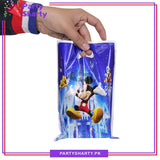 Mickey Mouse Theme Goody Bags Pack of 10 For Birthday Party Decoration and Celebration