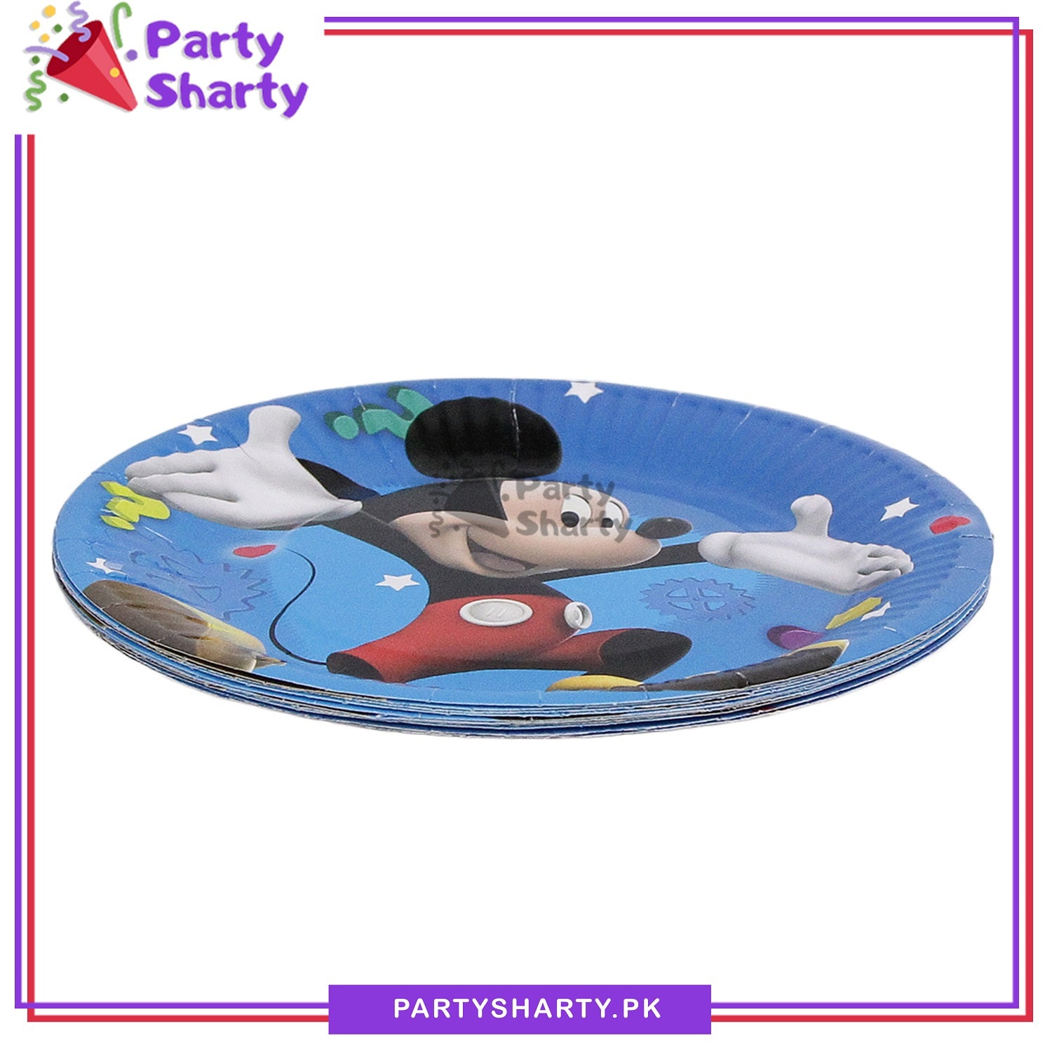 Mickey Mouse Theme Party Disposable Paper Plates for Mickey Mouse Theme Party and Decoration