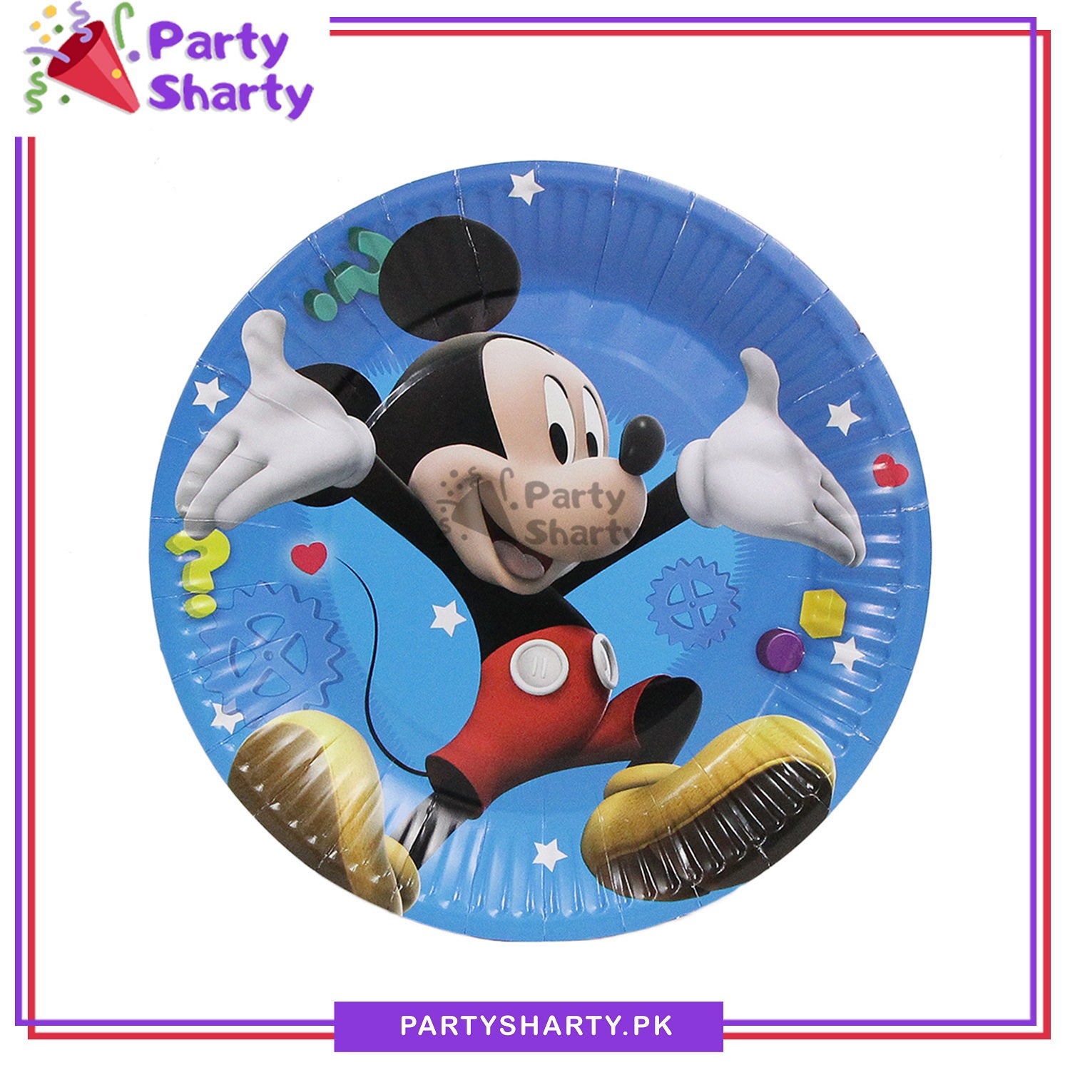 Mickey Mouse Theme Party Disposable Paper Plates for Mickey Mouse Theme Party and Decoration