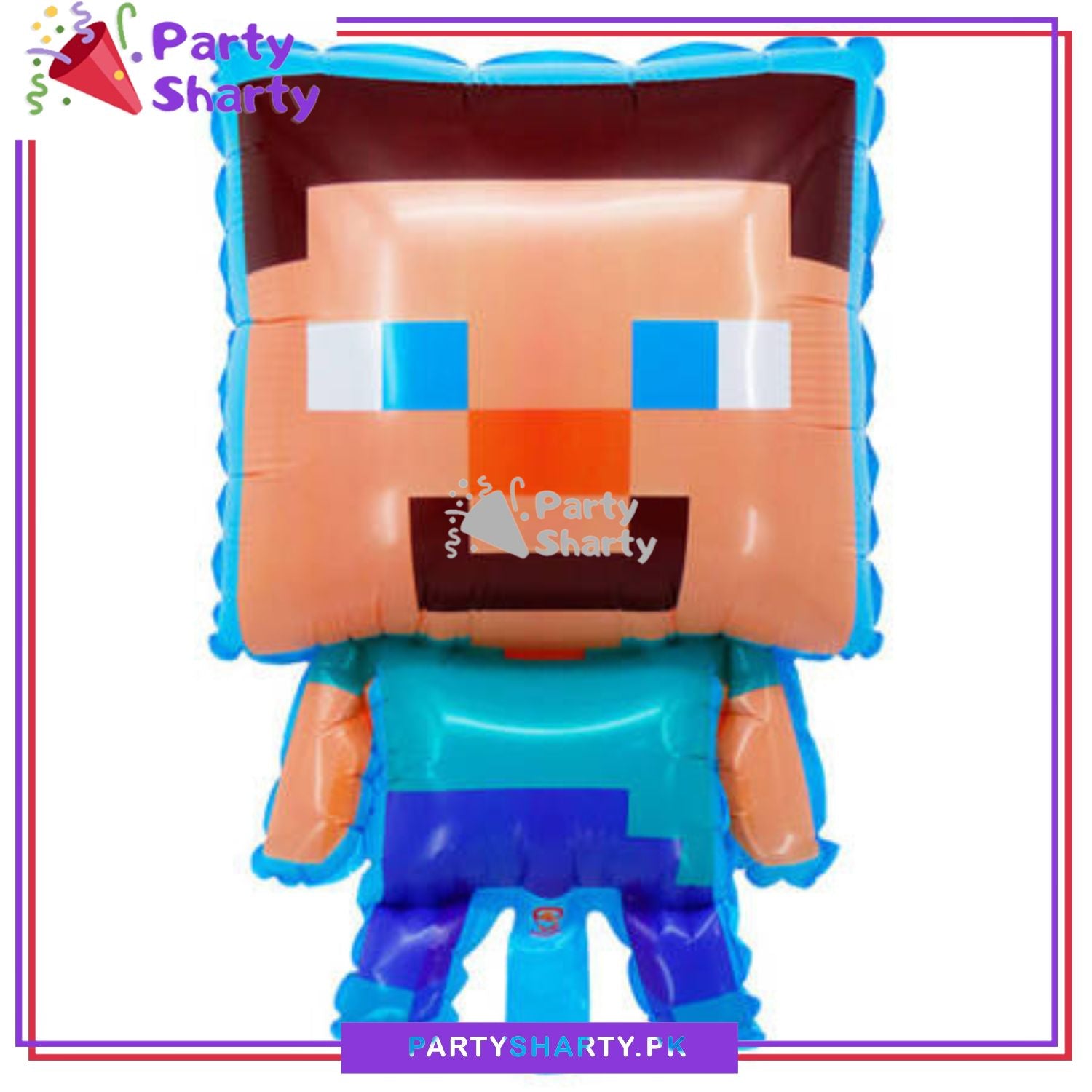 Mine Craft Character Foil Balloon For Theme Decoration and Celebration