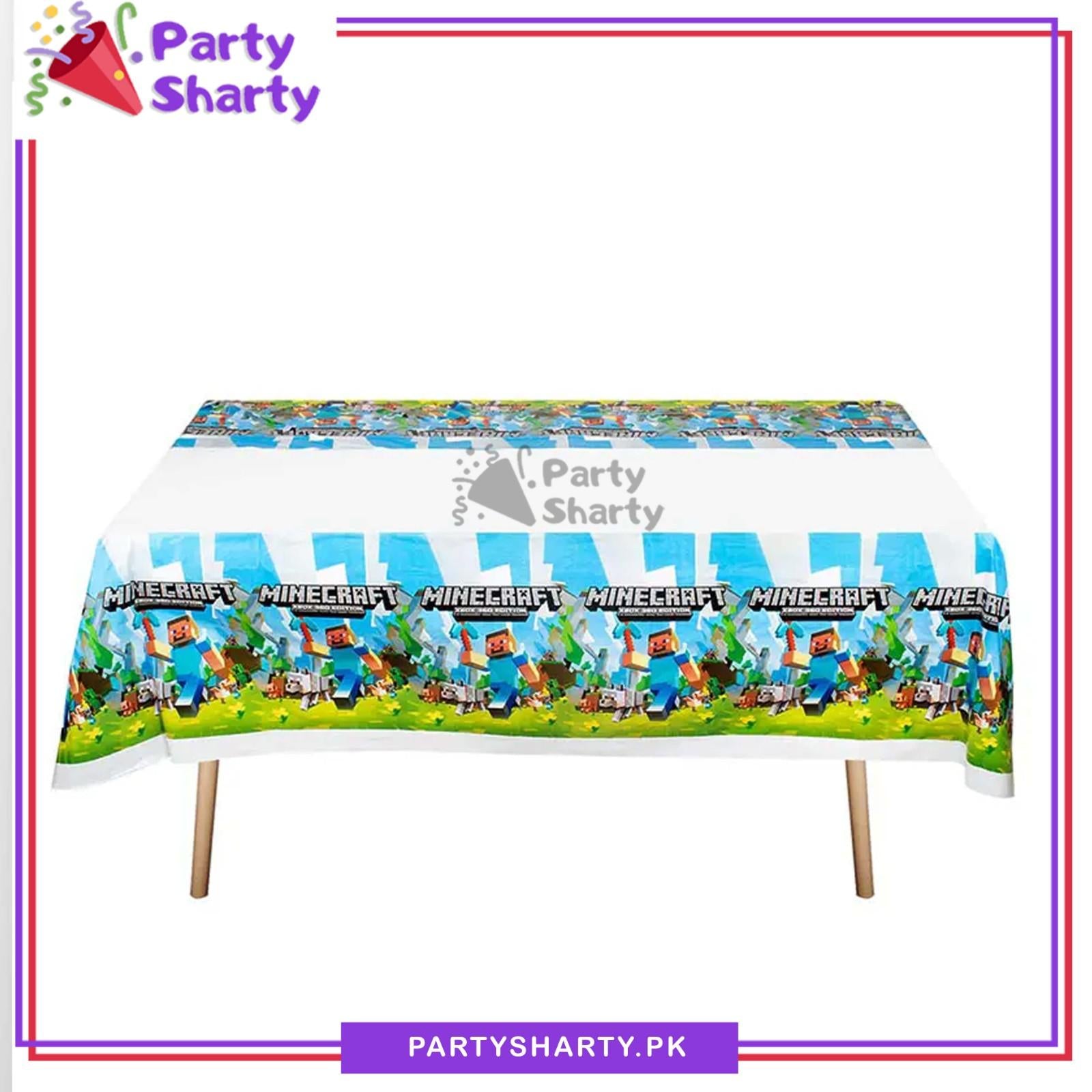 Minecraft Theme Table Cover for Minecraft Theme Party Decoration & Celebration