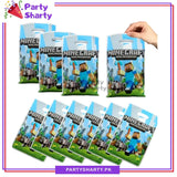 Minecraft Theme Goody Bags Pack of 10 For Theme Birthday Party Decoration and Celebration