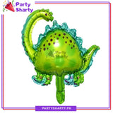 Mini Size Green Dinosaur Foil Balloon for Dinosaur / Dragon Theme Birthday Celebration and Decoration