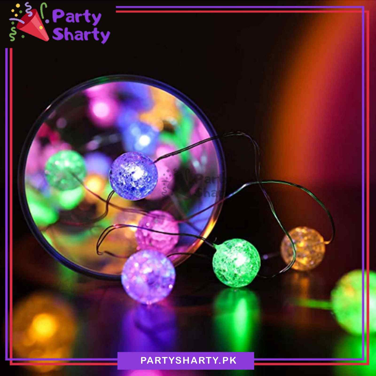 Multi Color Mini Ball Shaped Battery Operated Copper Fairy Lights For Party & Gift Decoration