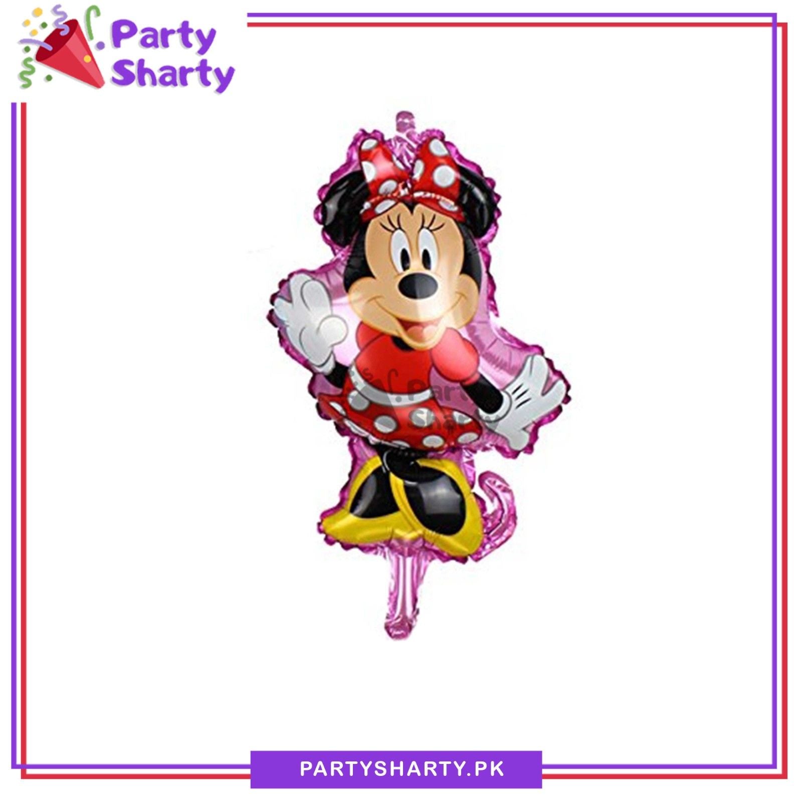 Mini Size Minnie Mouse Character Foil Balloon For Birthday Party Decoration