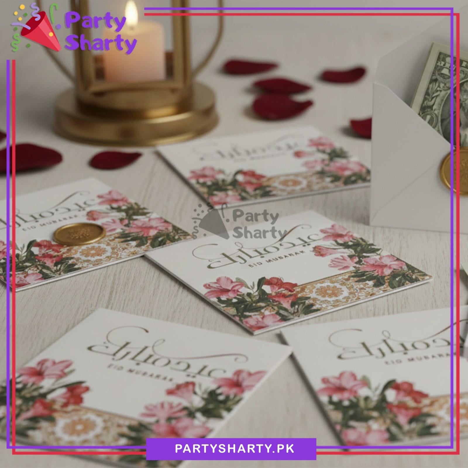 Mini Size Eid Mubarak Envelopes (Pack 10) For Eid Celebration