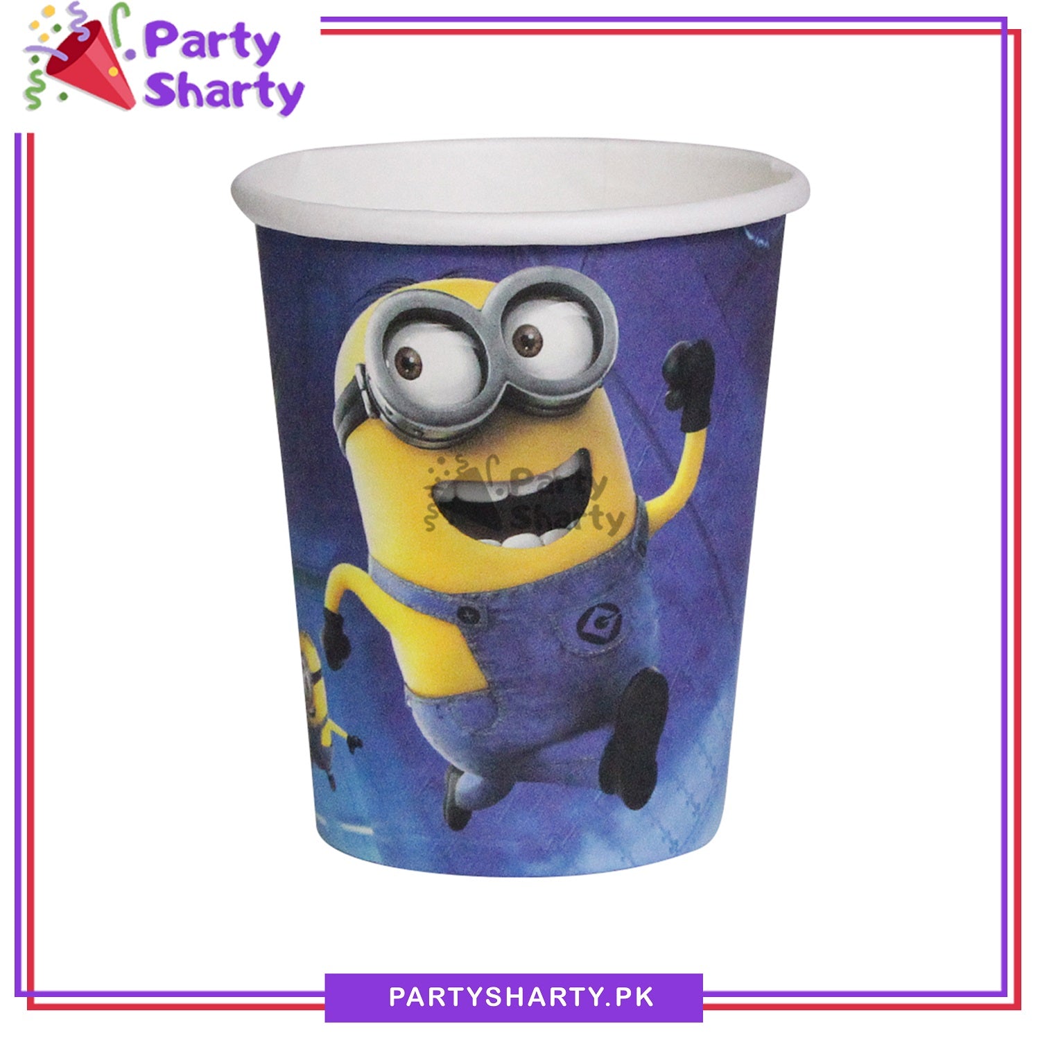 Minion Theme Birthday Party Paper Cups / Glass For Themed Based Party Supplies and Decorations