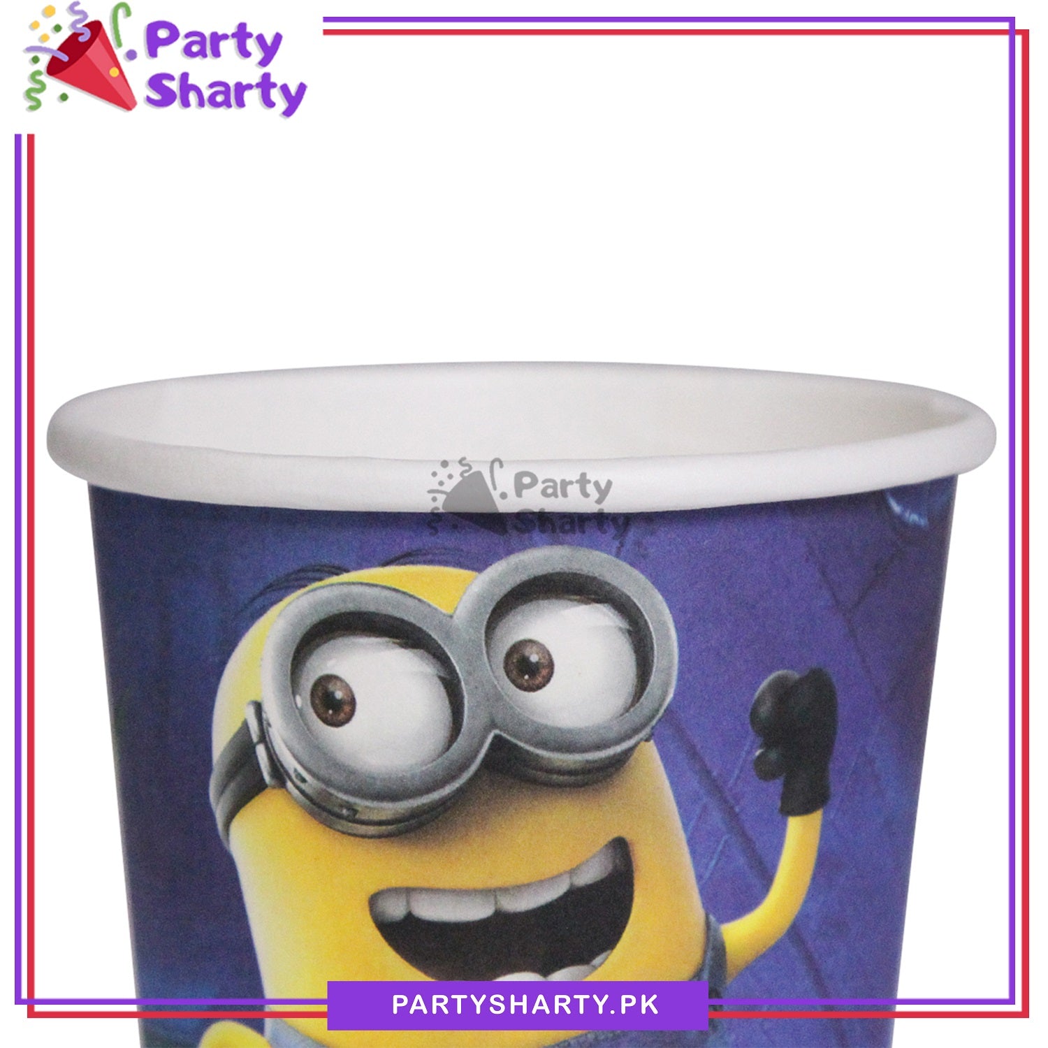 Minion Theme Birthday Party Paper Cups / Glass For Themed Based Party Supplies and Decorations