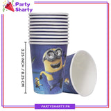 Minion Theme Birthday Party Paper Cups / Glass For Themed Based Party Supplies and Decorations