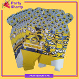 D-2 Minion Theme Goody Boxes Pack Of 10 For Minion Theme Birthday Party and Decoration