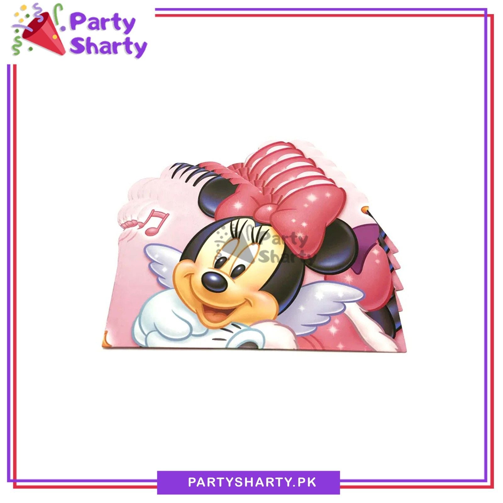Minnie Mouse Invitation Cards Pack Of 10 for Minnie Mouse Theme Birthday Celebration